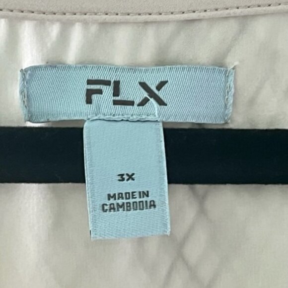 FLX Women's Sleeveless Athletic Light Pink Top Bottom Drawstring Size Plus 3X - Picture 3 of 10